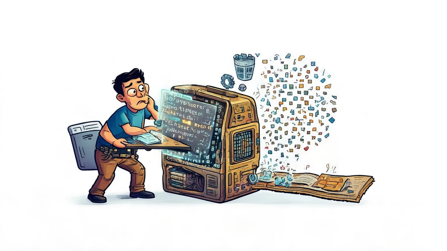 Editorial explainer illustration for LatentPress: Context Compression Beyond Text and Vision