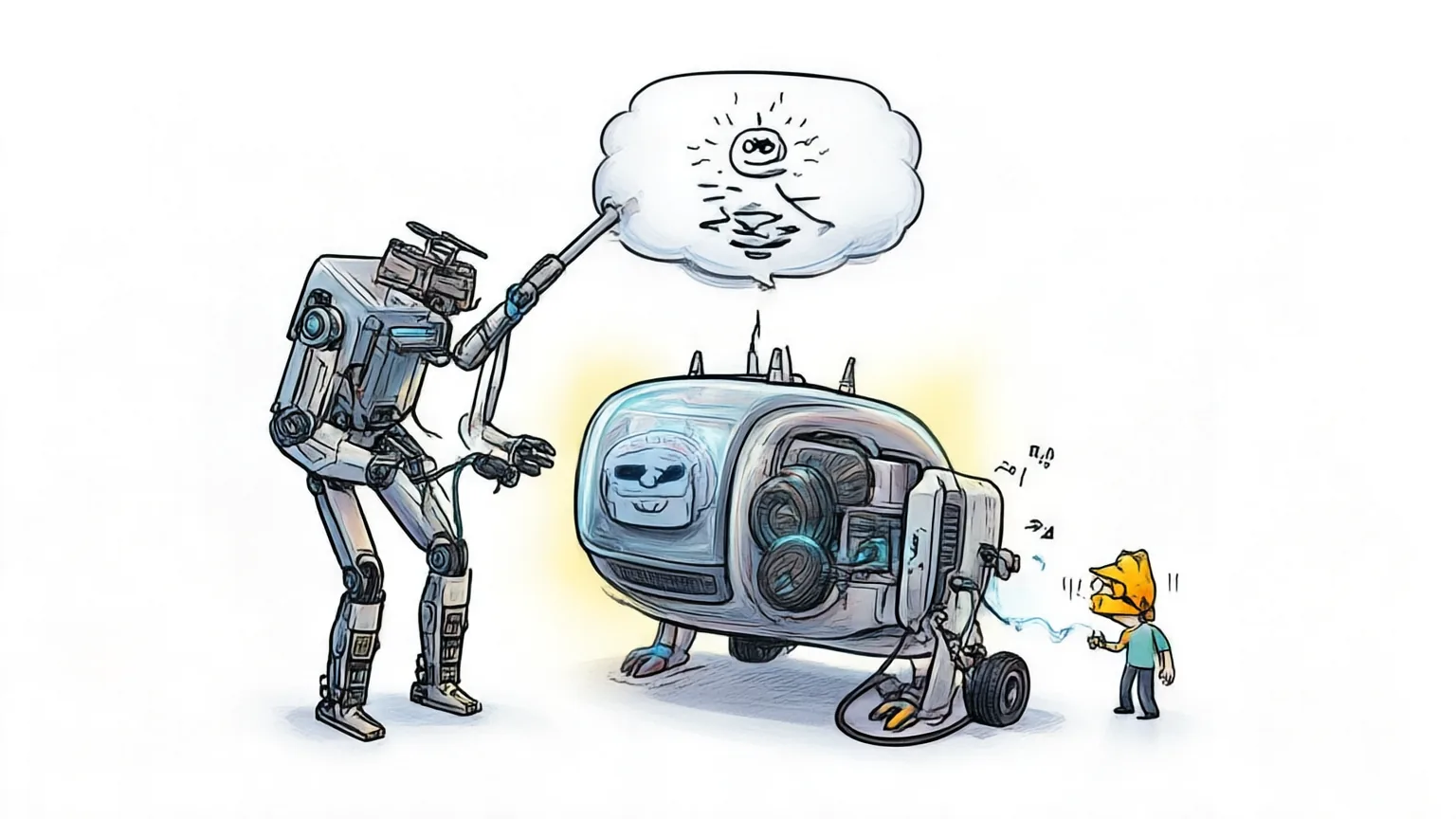 Editorial explainer illustration for Show-Harness: Just a VLM Agent Can Play Robots