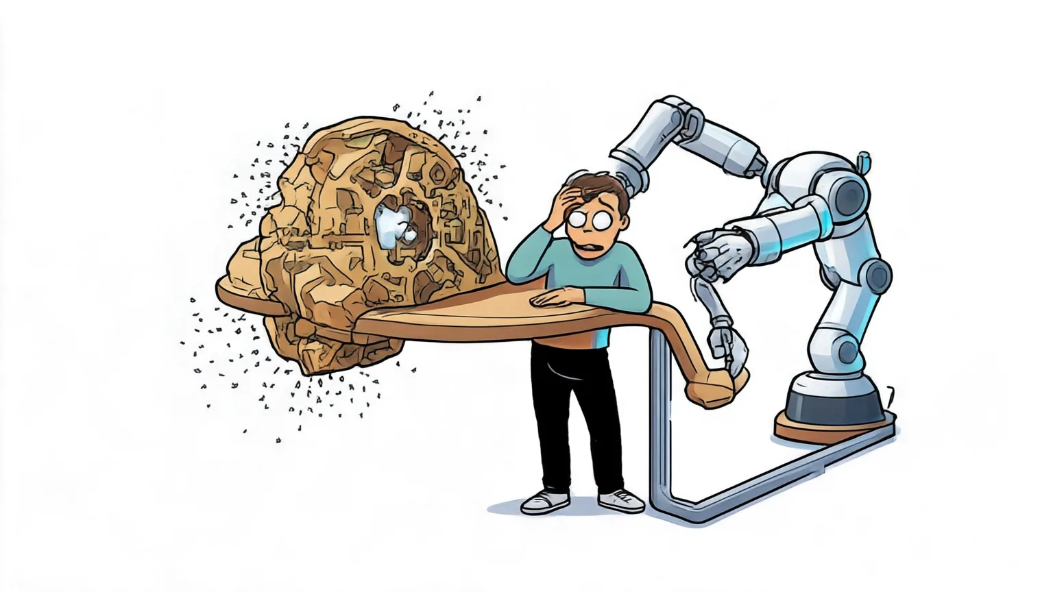 Editorial explainer illustration for Breaking the Vision-Action Shortcut: Latent Interface Training for Generalizable Robotics Foundation Models