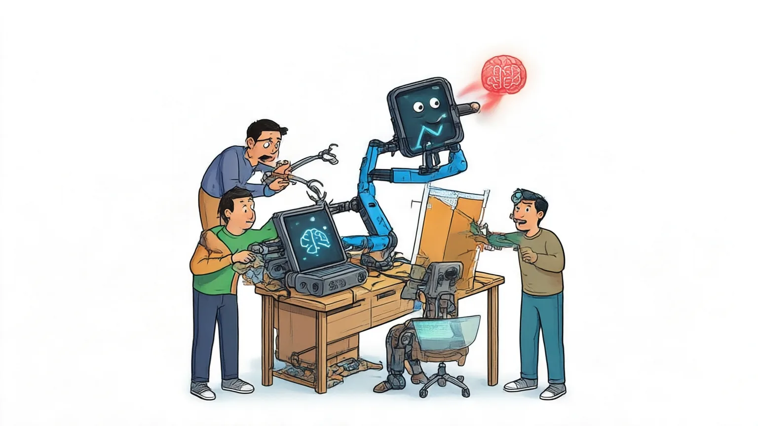 Editorial explainer illustration for PhysBrain 1.5: From Vision-Language Models to Physical Foundation Models