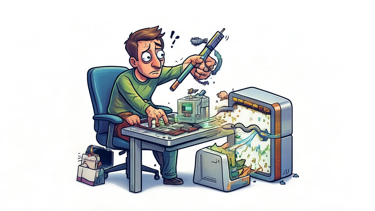 Editorial explainer illustration for VC-Attention: Value Smoothing and Softmax Casting for Low-bit Attention