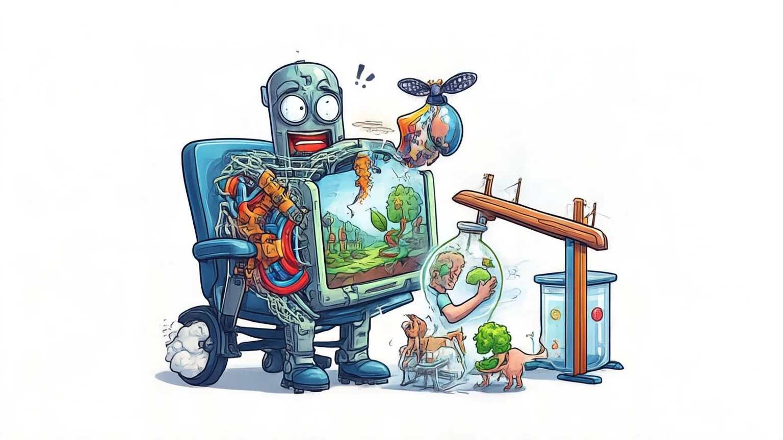 Editorial explainer illustration for JEPA-Anything: Learning Predictive Models across Different Worlds