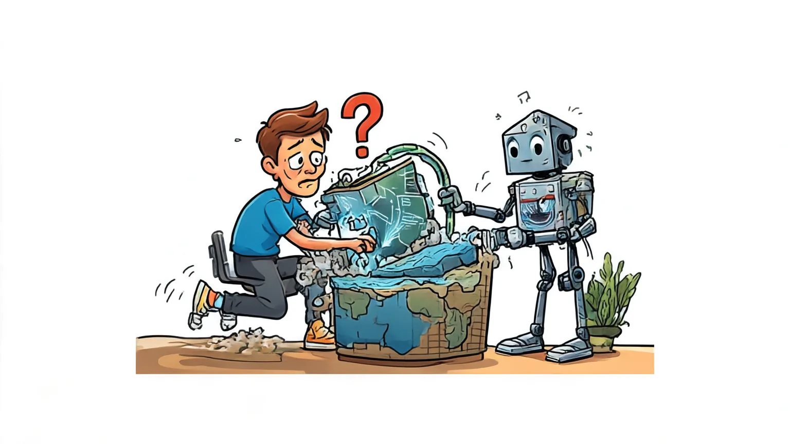 Editorial explainer illustration for Self-Evolving Search Index
