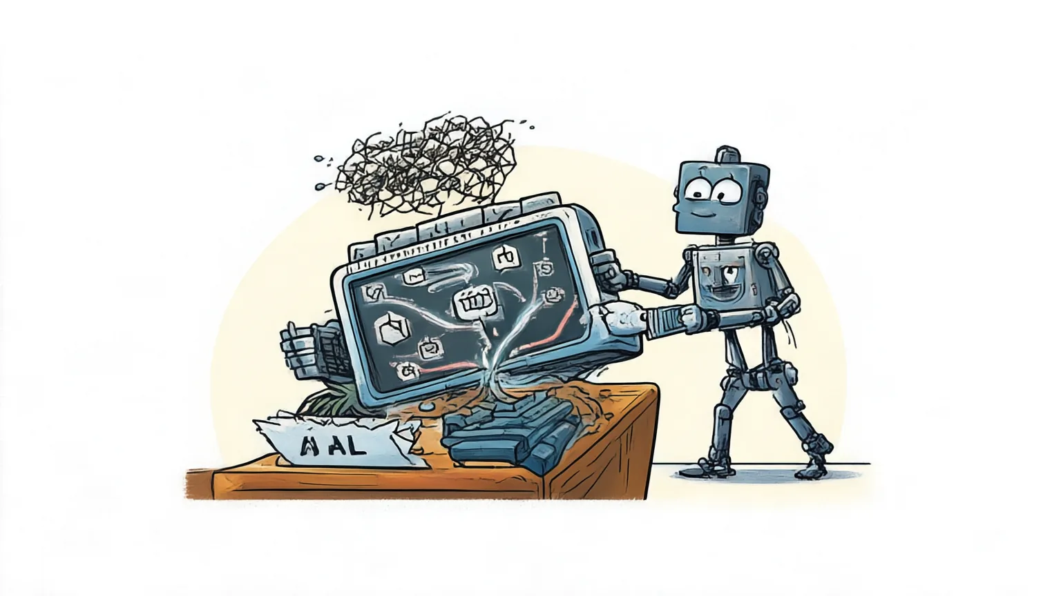 Editorial explainer illustration for RRSI: Regularized Recursive Self-Improvement of Agent Harnesses