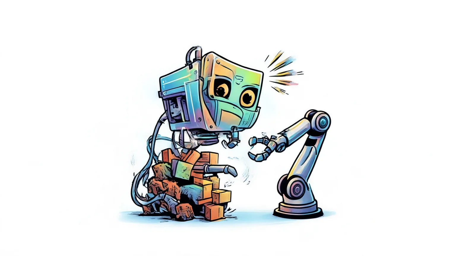 Editorial explainer illustration for Transferring the Intelligence of VLMs to Robotic Control