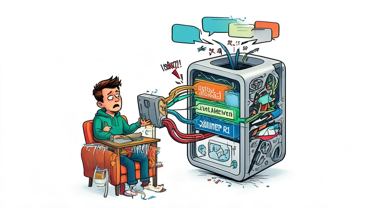 Editorial explainer illustration for SpeakerMem-R1: Speaker-Centered Dual-Track Memory for Multi-Party Dialogue