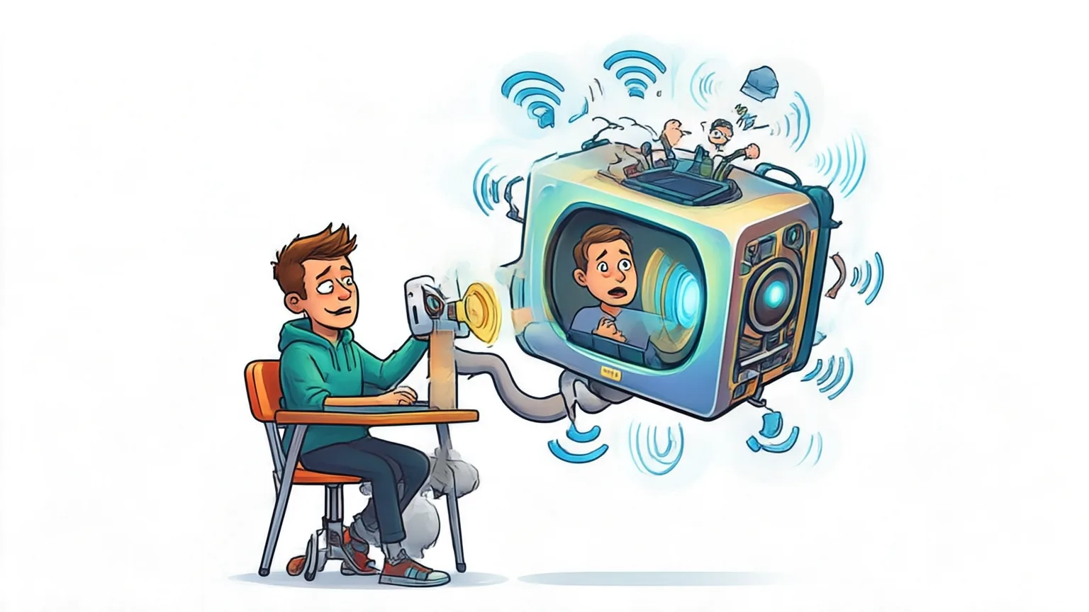 Editorial explainer illustration for OmniEcho: Spatial Audio Understanding for Embodied Agents