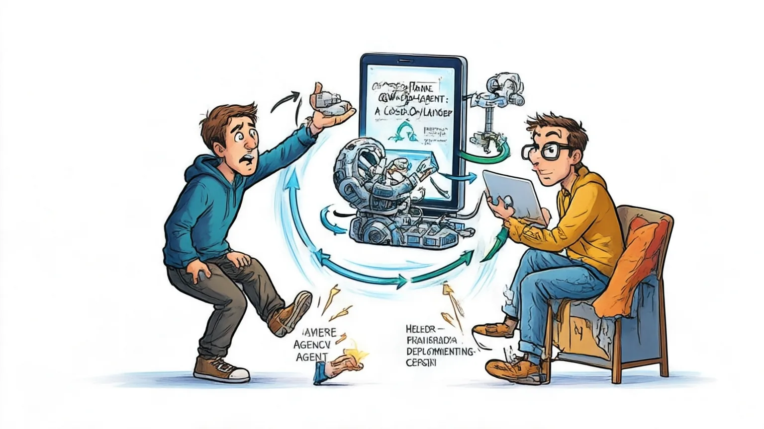 Editorial explainer illustration for Qwen-Planner-Agent: A Closed-Loop AI-for-AI Framework for Real-World Mobile Planner Agents