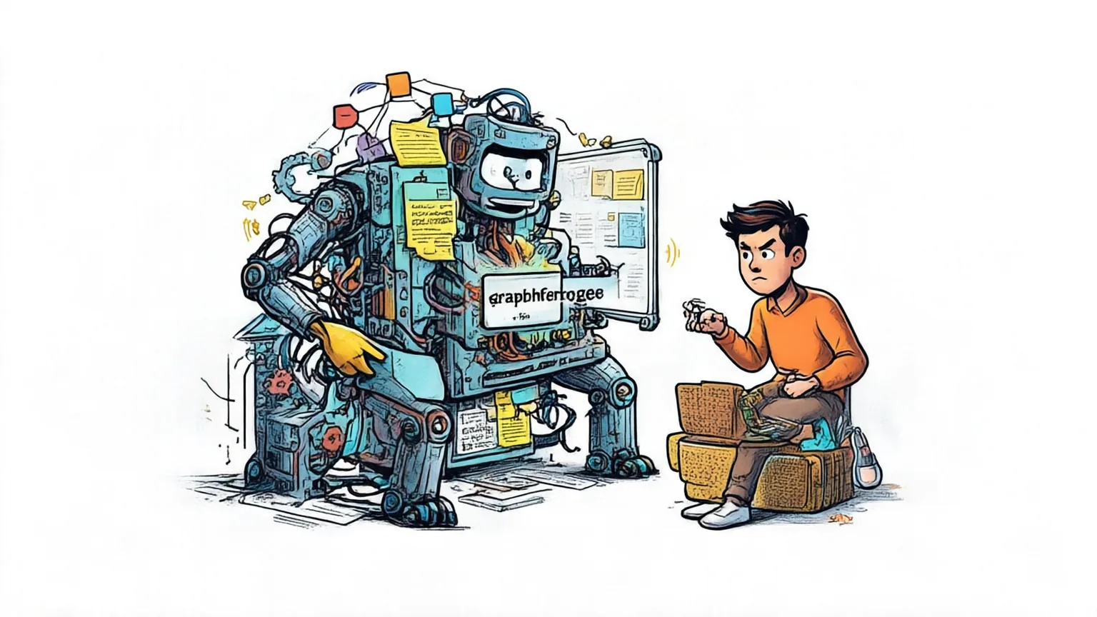 Editorial explainer illustration for GraphForge: Training Working Agents with Graph-Anchored Workspace Synthesis