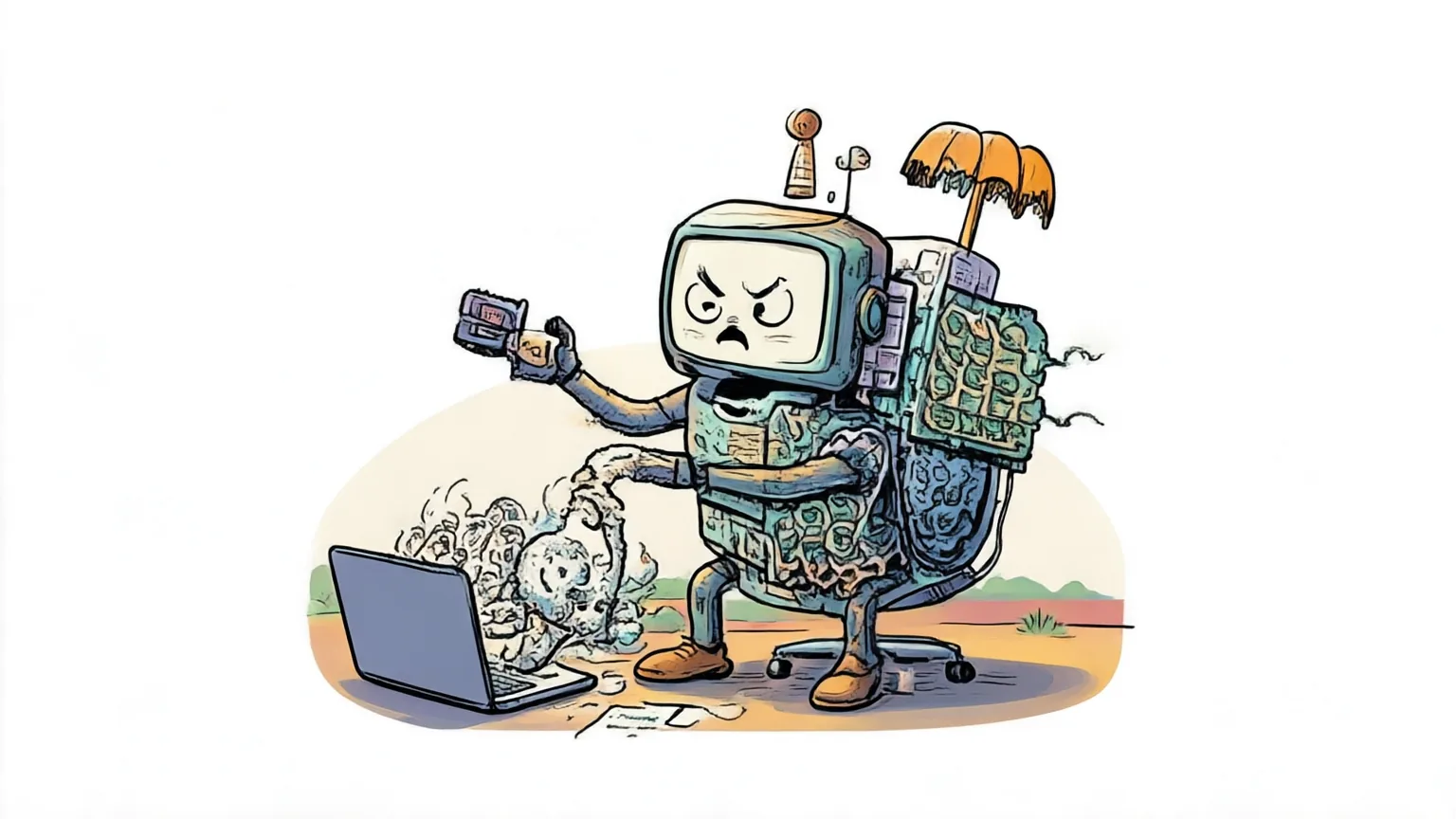Editorial explainer illustration for ASCENT: Online Test-Time Training of Long-Horizon Agents via Self-Distillation of Verified Experience