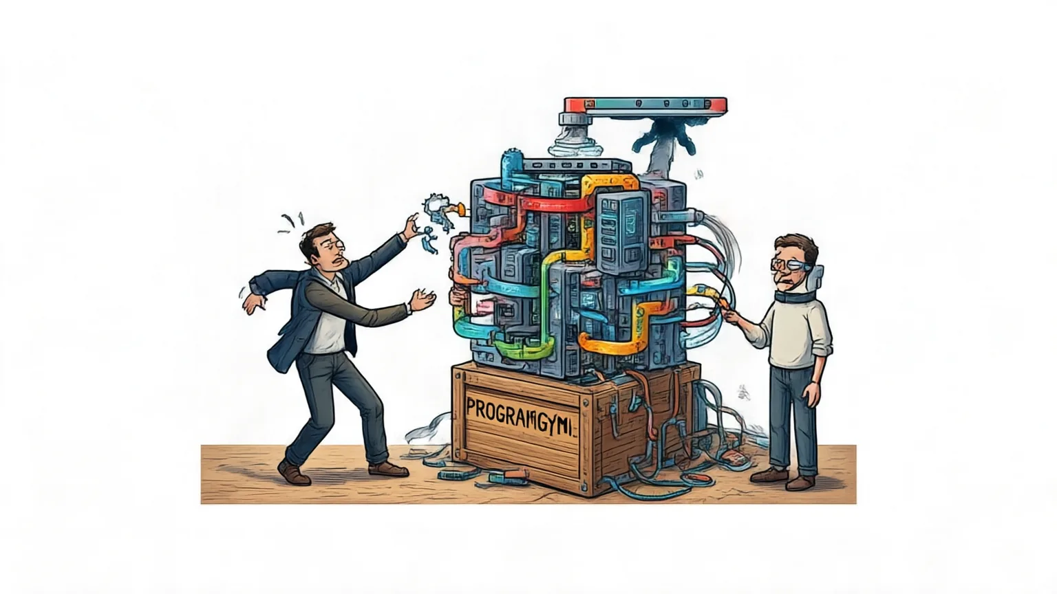 Editorial explainer illustration for ProgramGym: Scaling Training Environments for Long-Horizon Program Reproduction Agents