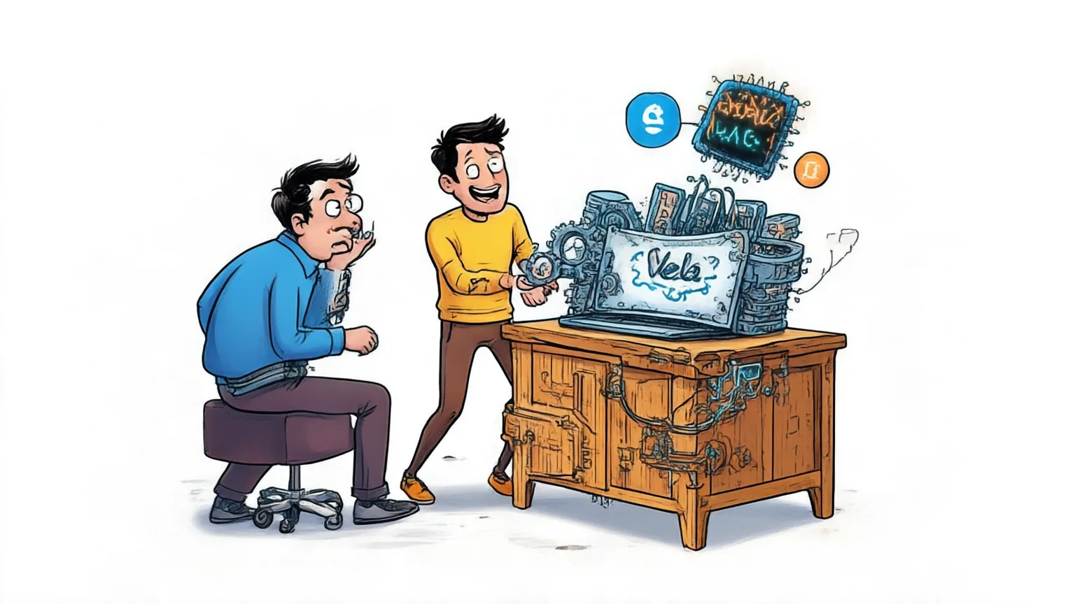 Editorial explainer illustration for Vela: User Behavior as Supervision Sparks LLM Intelligence