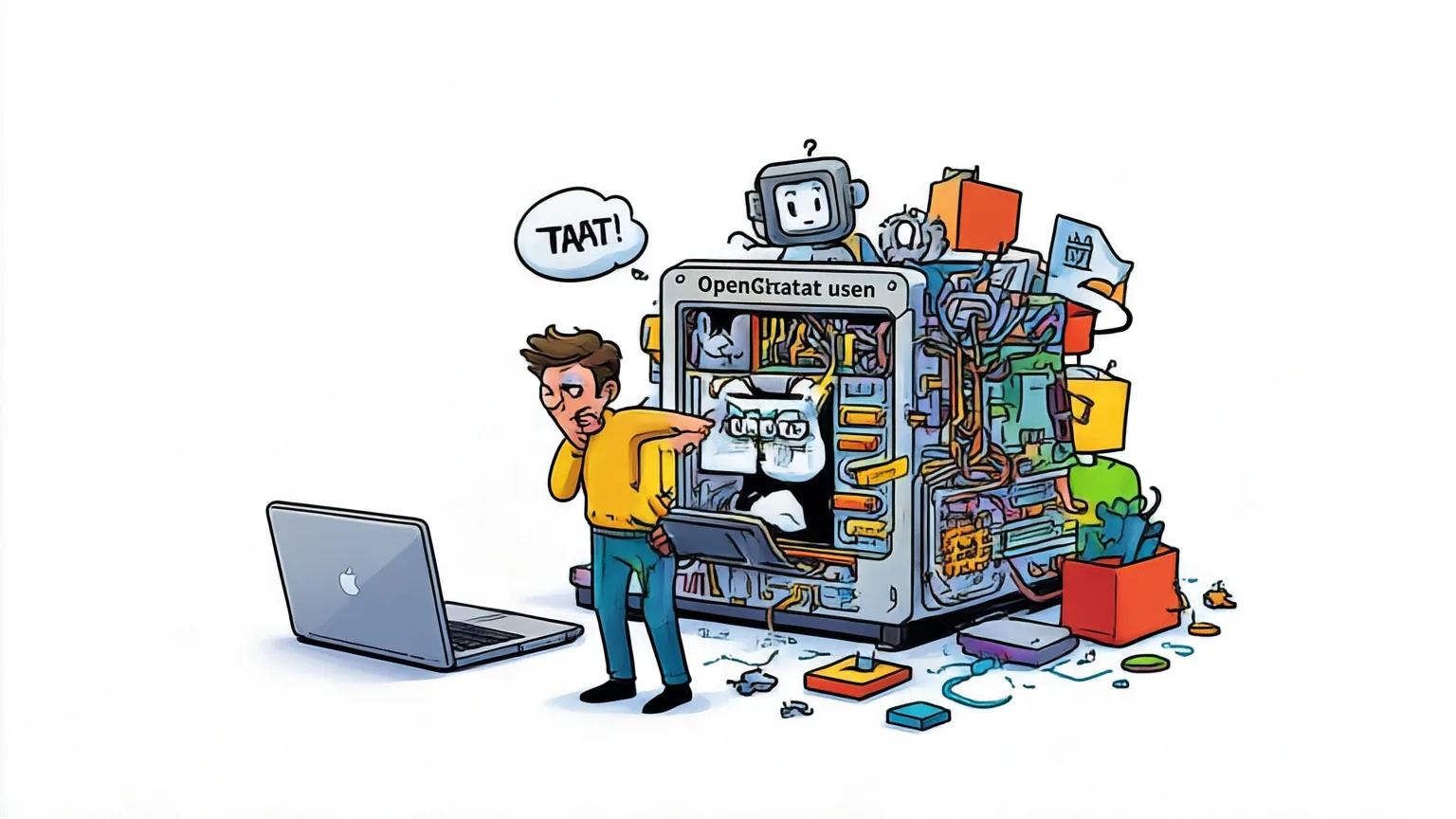 Editorial explainer illustration for OpenGCUA: Toward a Fully Open Stack for Generalist Computer Use