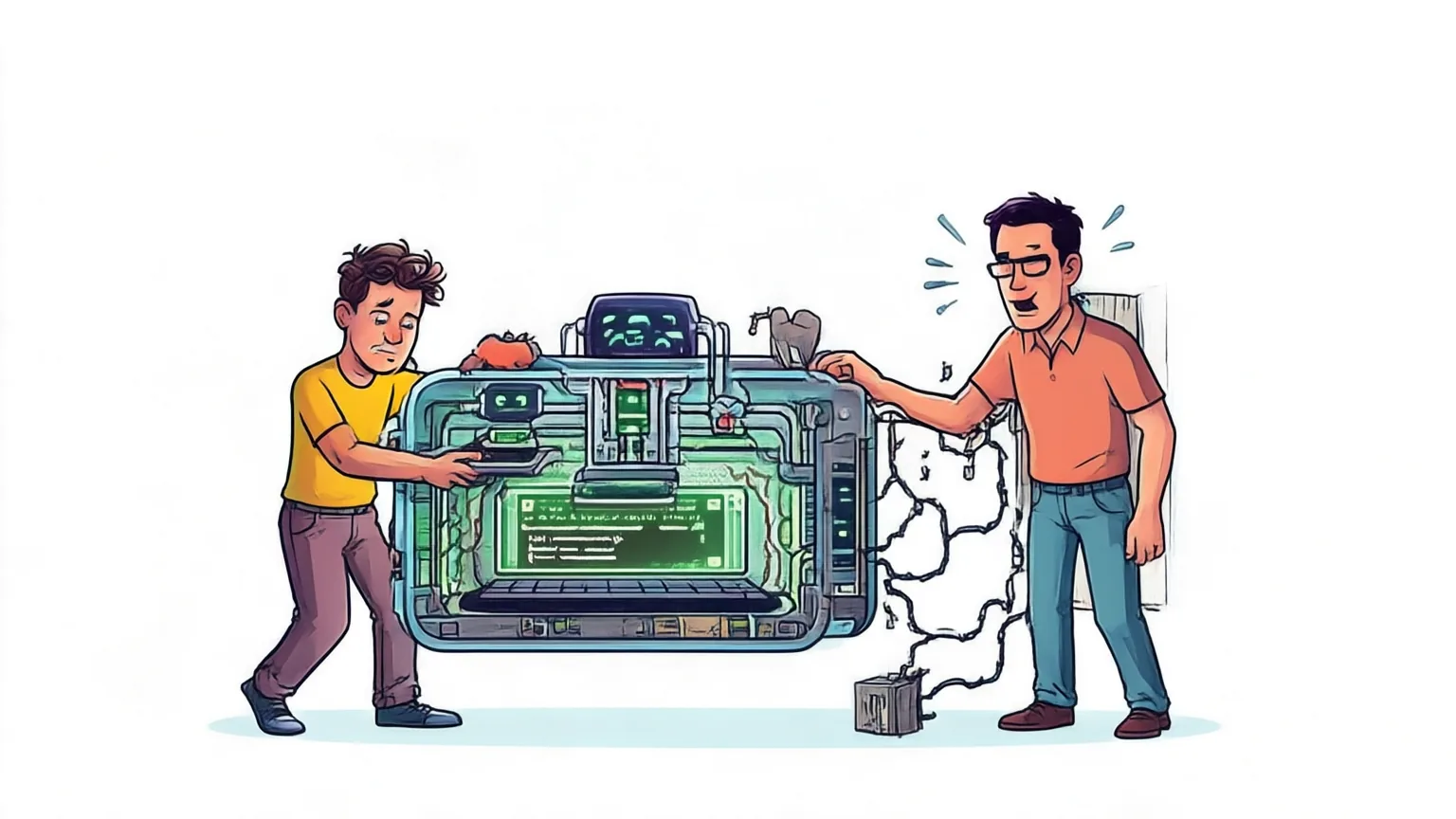 Editorial explainer illustration for Self-Evolving Agent Harness