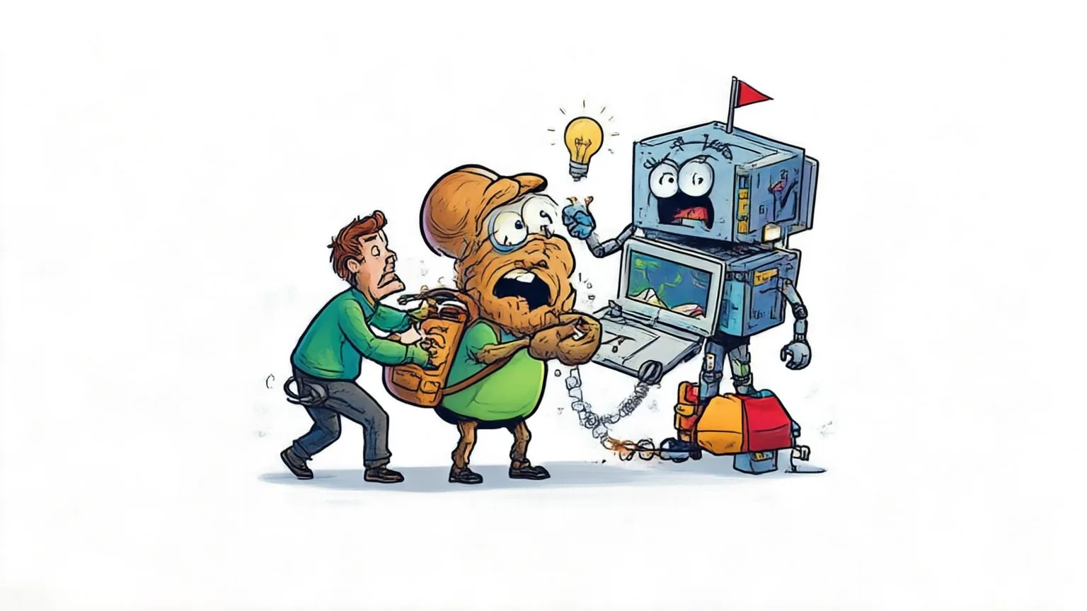 Editorial explainer illustration for Pack Light, CarryOn: Building Object-Oriented Context for Long-Horizon Agents