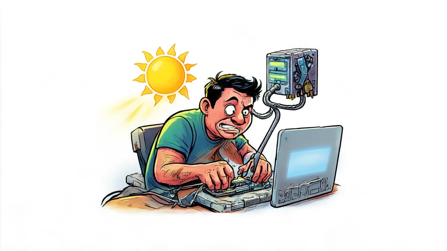 Editorial explainer illustration for SolarRenderer: Few-Step Generative Reference Rendering