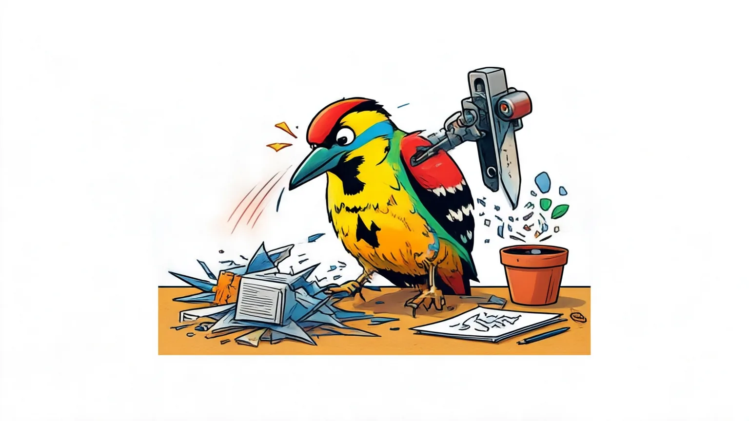 Editorial explainer illustration for Omni-Woodpecker: Hallucination Correction via Evidence-Prior Rebalancing for Omni LLMs